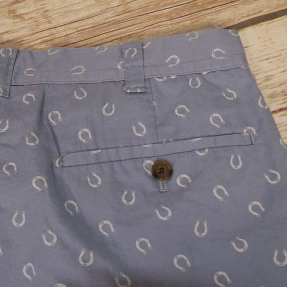 J Crew Blue Horseshoe Gramercy Shorts Size 30W - Picture 6 of 6